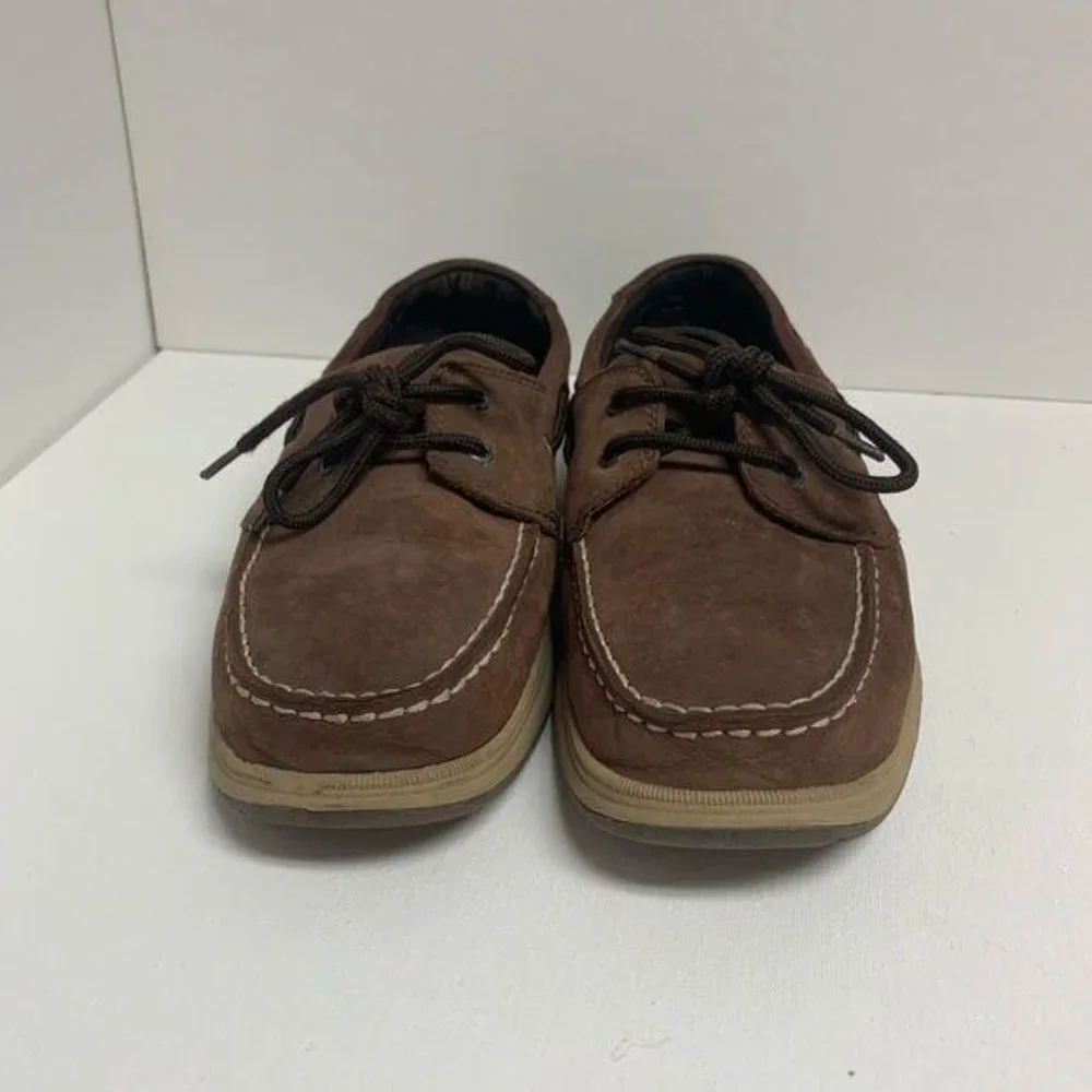 Sperry Top-sider Intrepid Boys Leather Boat Shoes